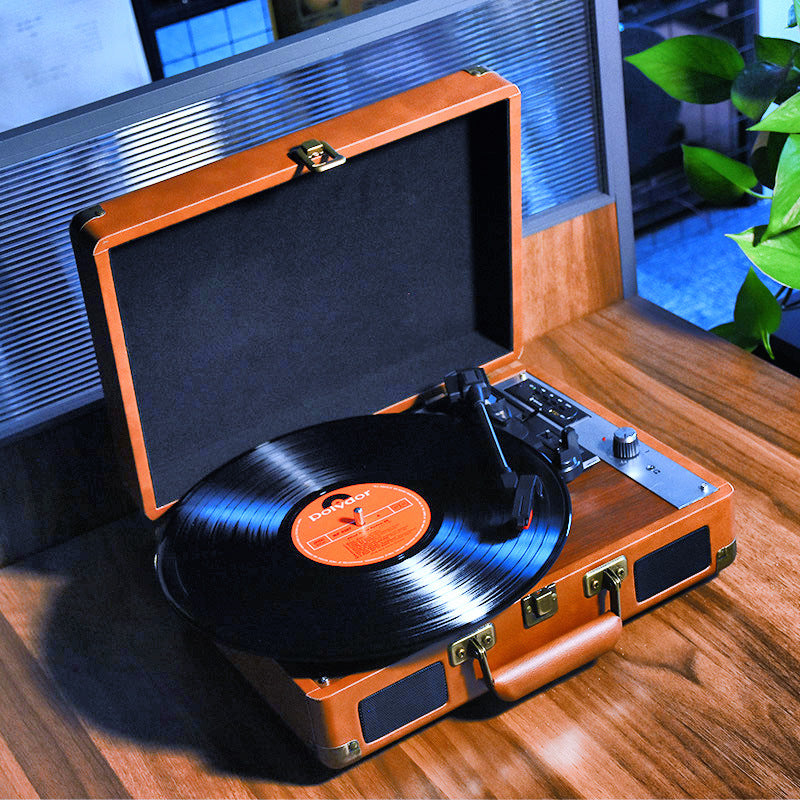 Vintage Turntable Record Player for Home Decor