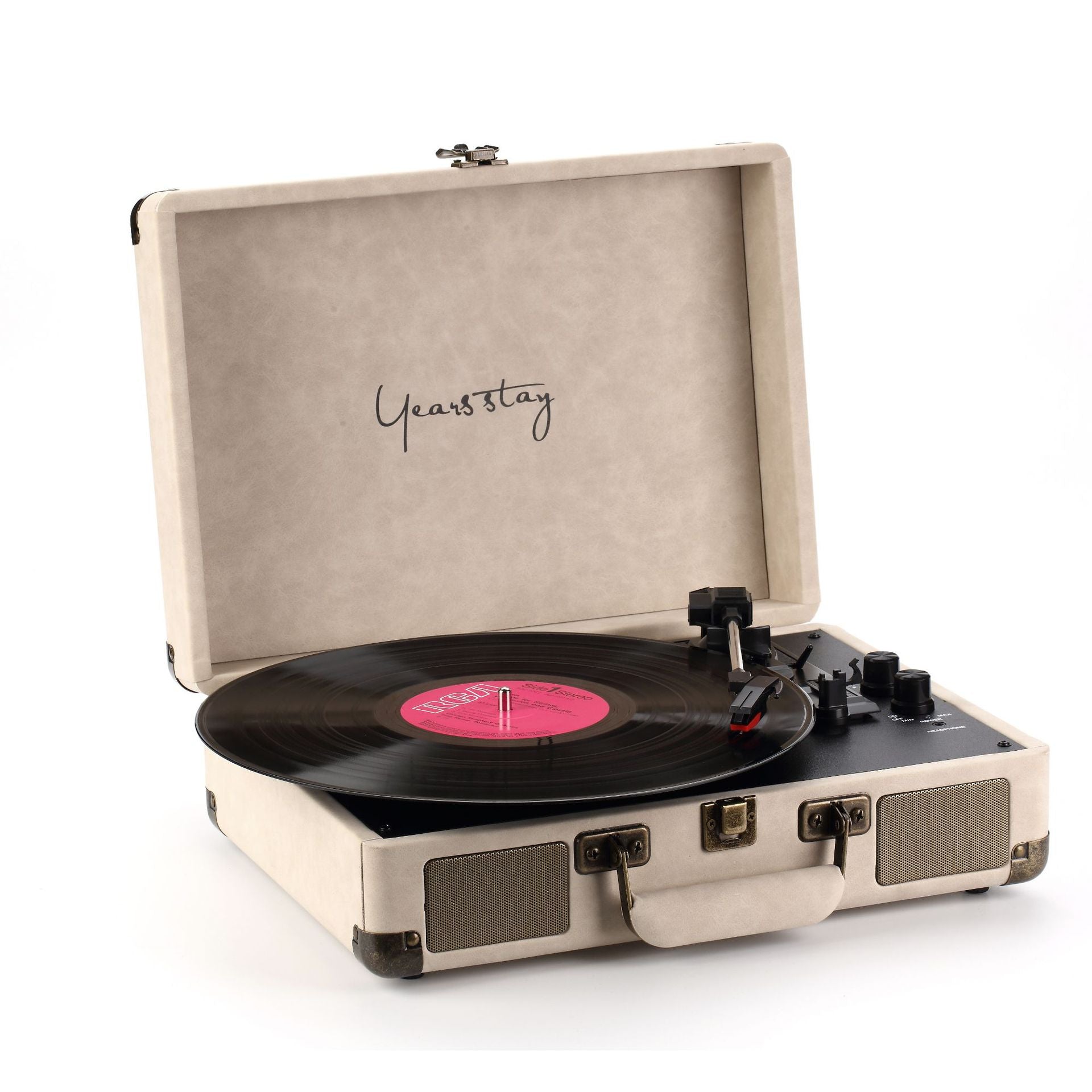 Portable Bluetooth Record Player with Vintage Case