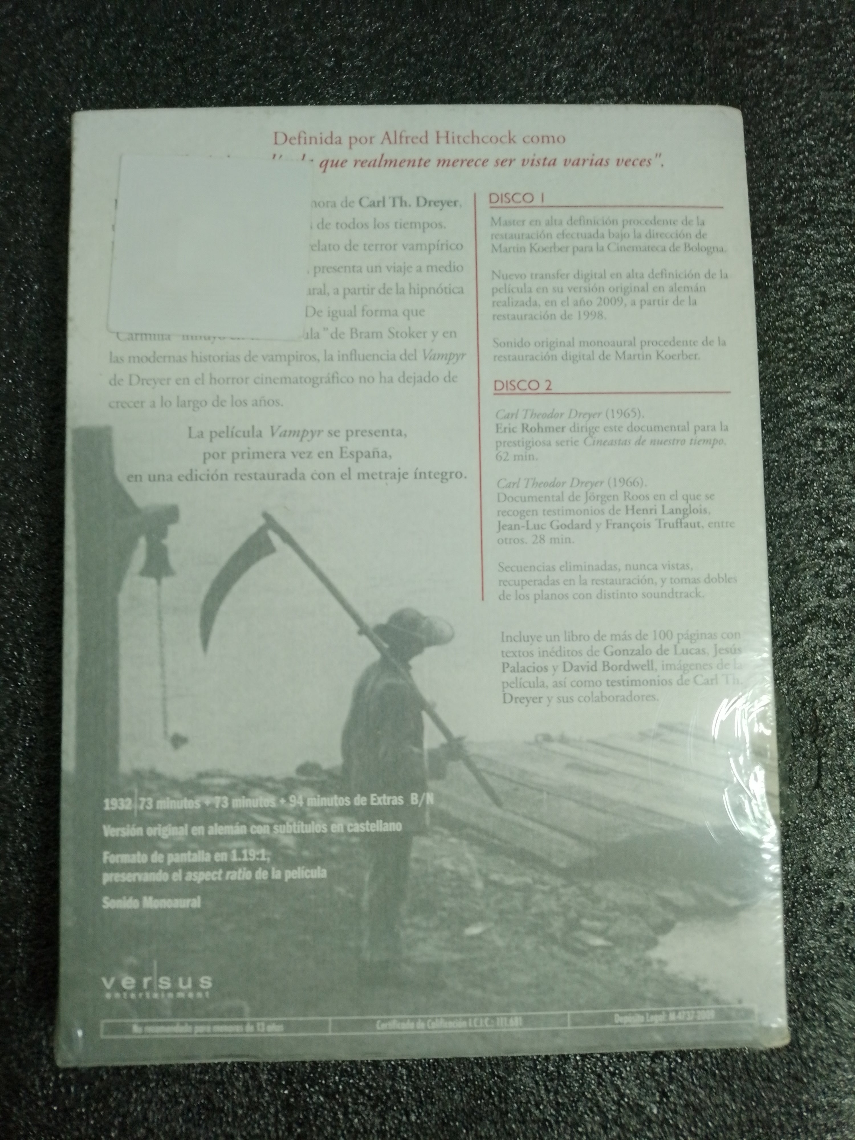 VAMPYR - CARL T. DREYER - EDICION COLECCIONISTA NUEVO PRECINTADO