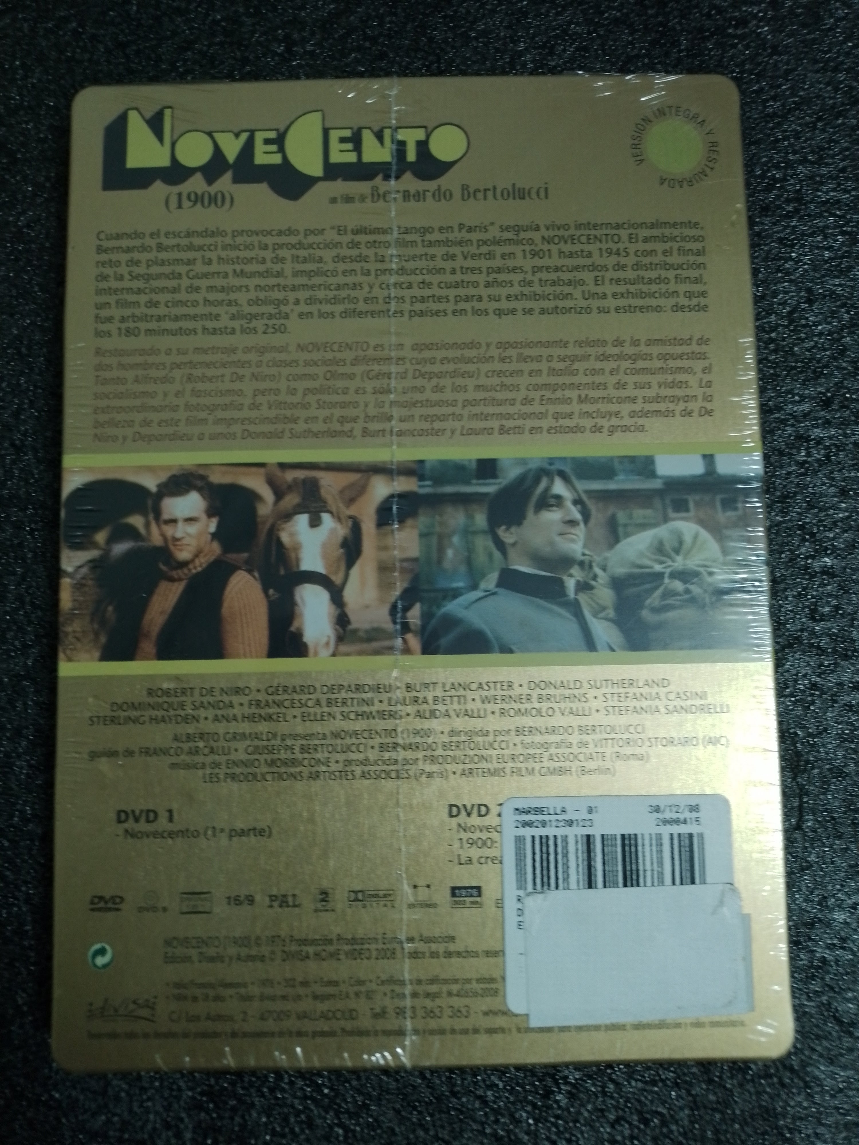 Novecento (Edición especial limitada - Estuche metálico) - DVD nuevo precintado